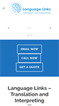 Mobile Screenshot of languagelinks.co.nz