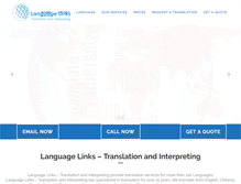 Tablet Screenshot of languagelinks.co.nz